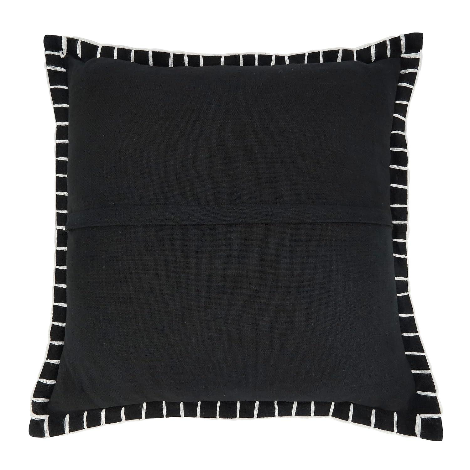 Saro Persephone Collection Cotton Pillow Cover