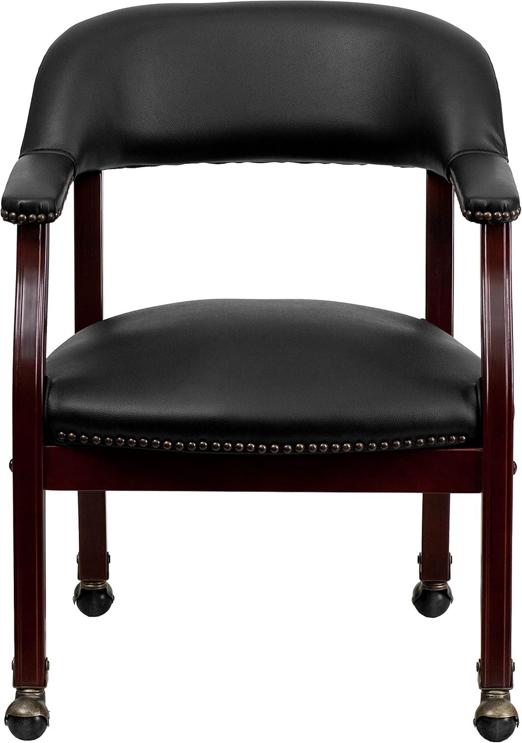 Emma and Oliver Conference Chair with Accent Nail Trim  and Casters