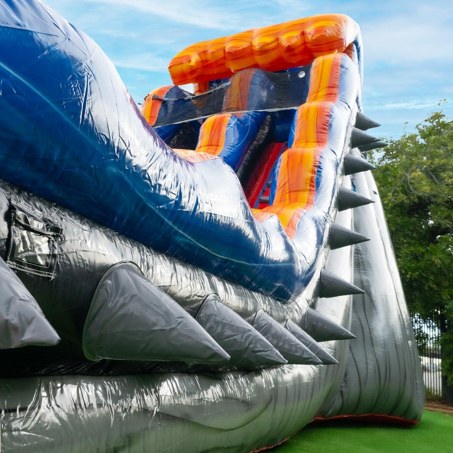 JumpOrange JumpOrange 15 FT Rocker Commercial Grade Water Slide with Pool (with Blower)