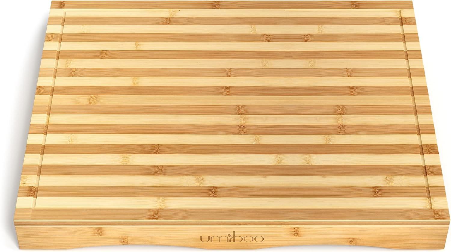 Adjustable Bamboo Rectangular Stove Top Cover and Cutting Board