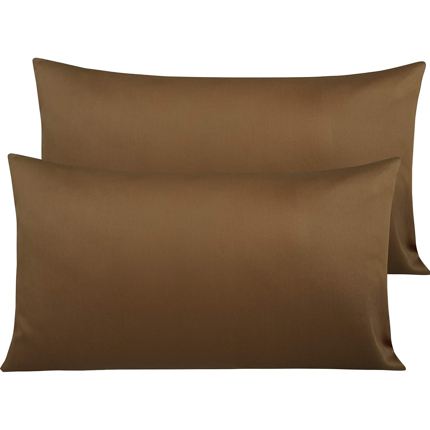 NTBAY Egyptian-Quality Cotton Bed Pillowcases, 500 Thread Count Cotton Sateen Pillowcases with Envelope Closure - NTBAY (Set of 2)