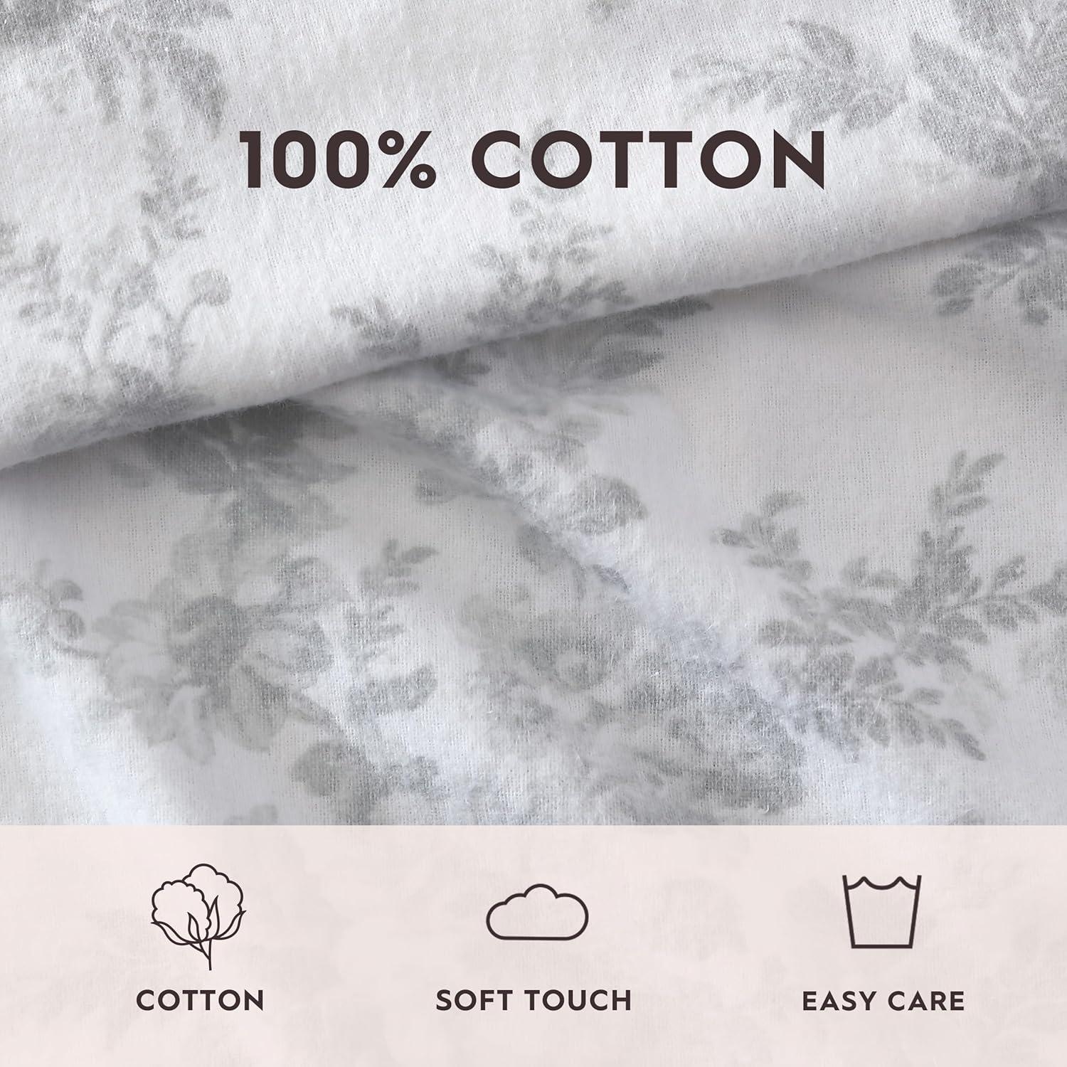 Laura Ashley Cotton Flannel Cozy Sheet Sets