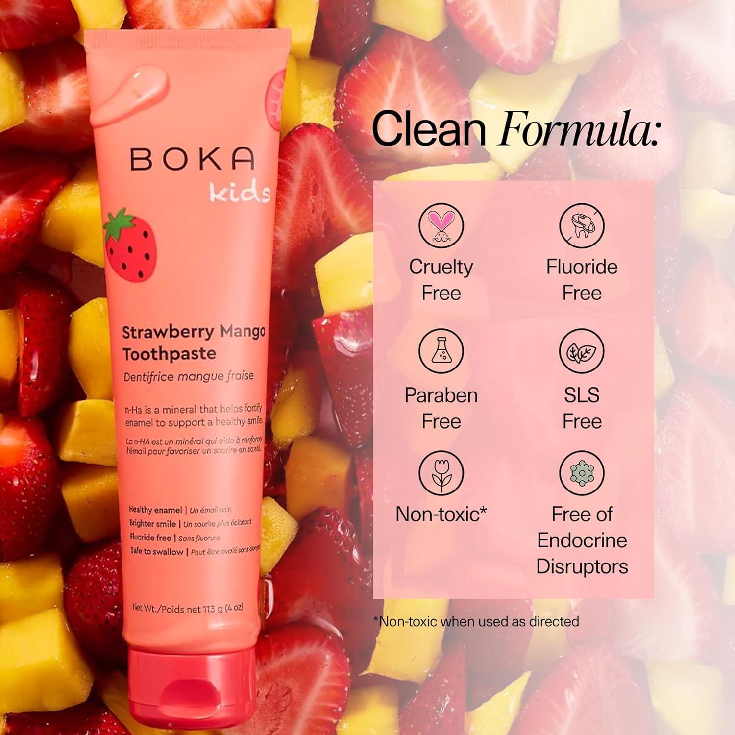 Strawberry Mango Fluoride-Free Remineralizing Toothpaste for Sensitive Teeth