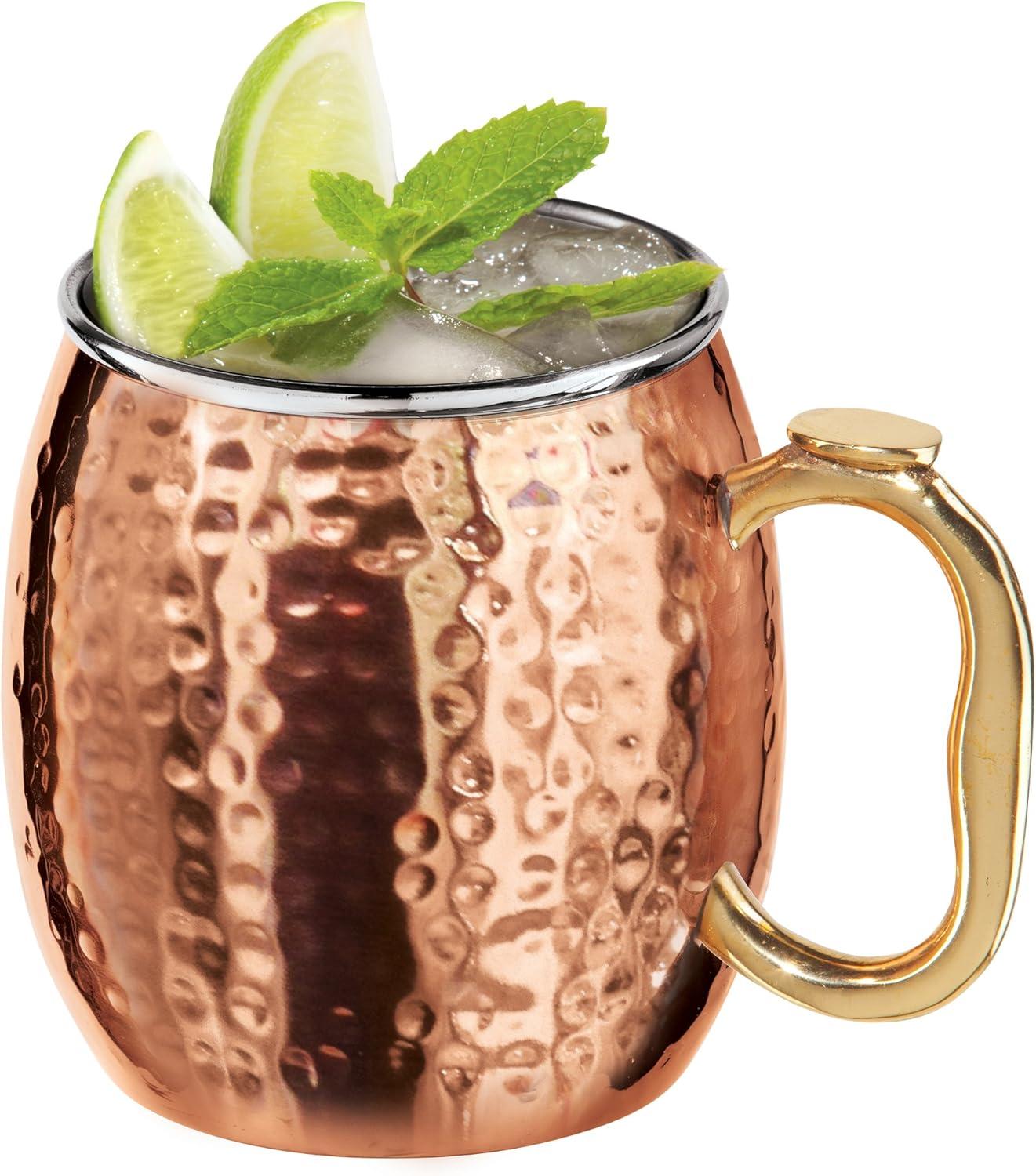 Oggi Barware 18 Oz Stainless Steel Moscow Mule Mug