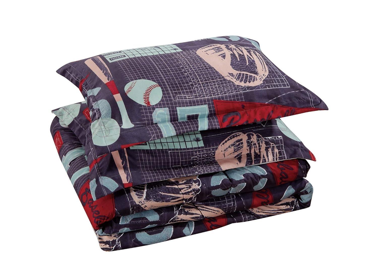 Chezmoi Collection Kids/Teens Baseball Sports Microfiber Bedding Set
