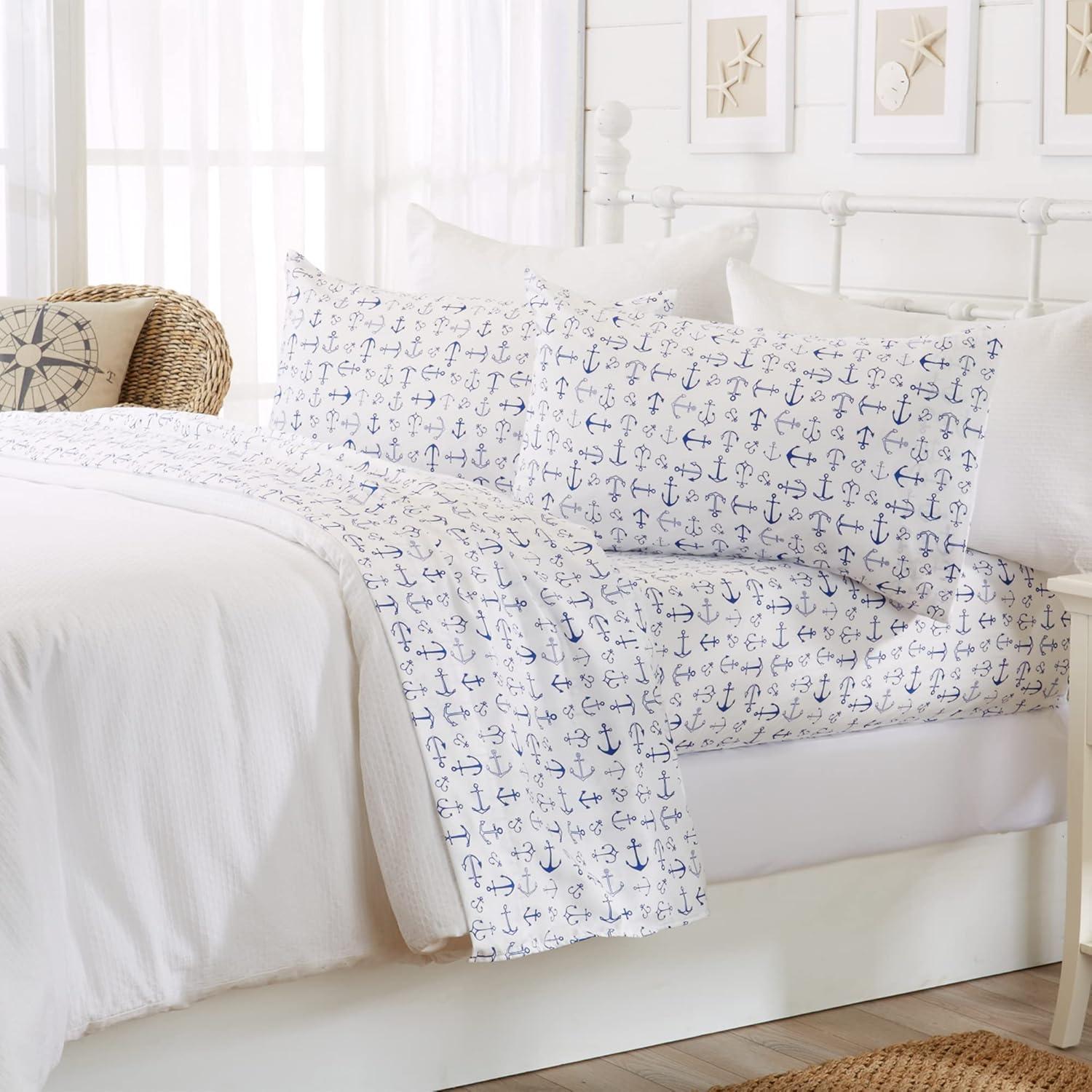 FreshFolds Ultra Soft Coastal Printed Microfiber Sheet Set