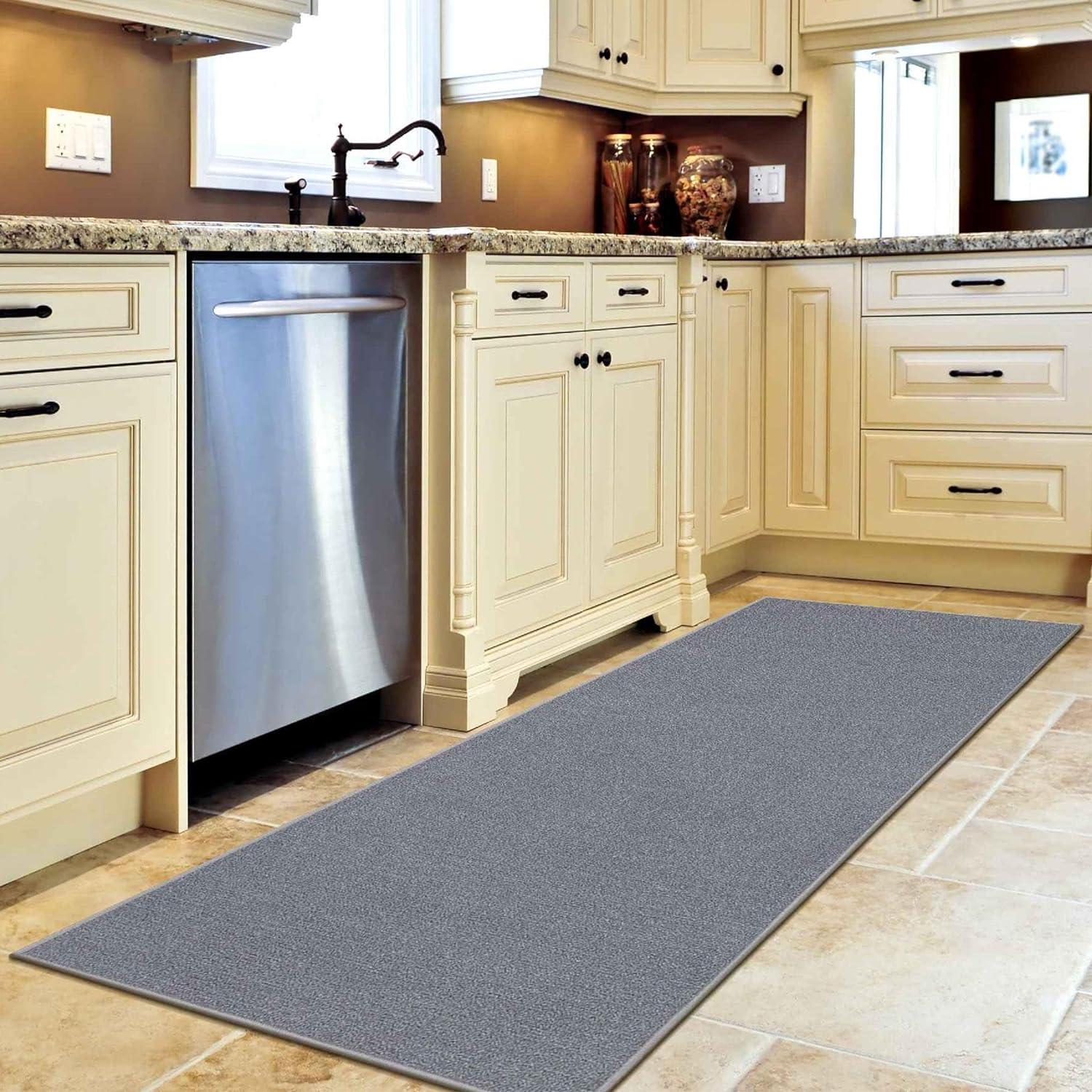 Machine Washable Non-Slip Solid Kitchen Mat