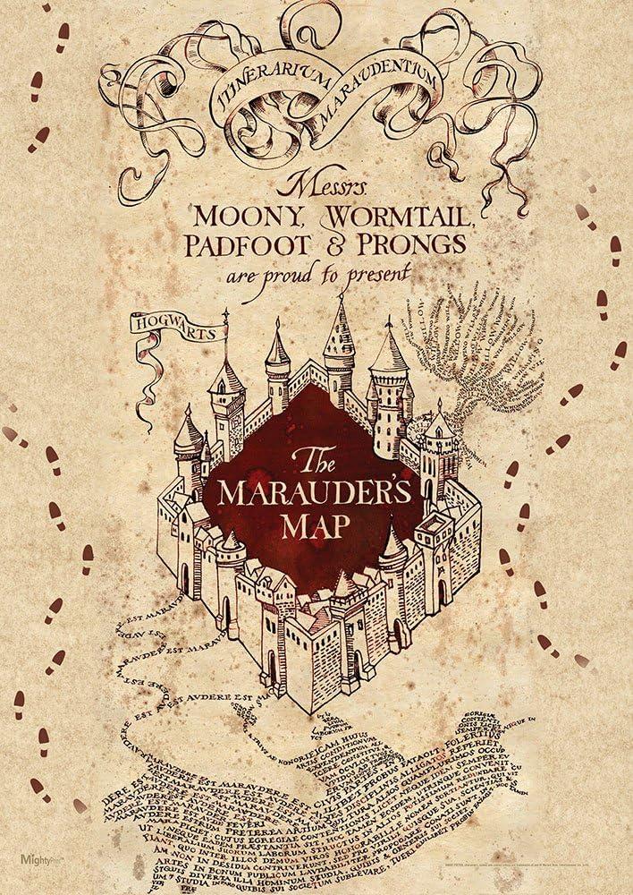 Harry Potter Marauder's Map Durable Wall Art Print