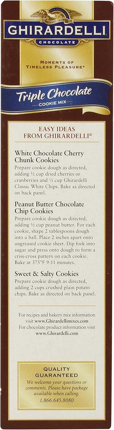 Ghirardelli Triple Chocolate Cookie Mix - 52.5 oz.