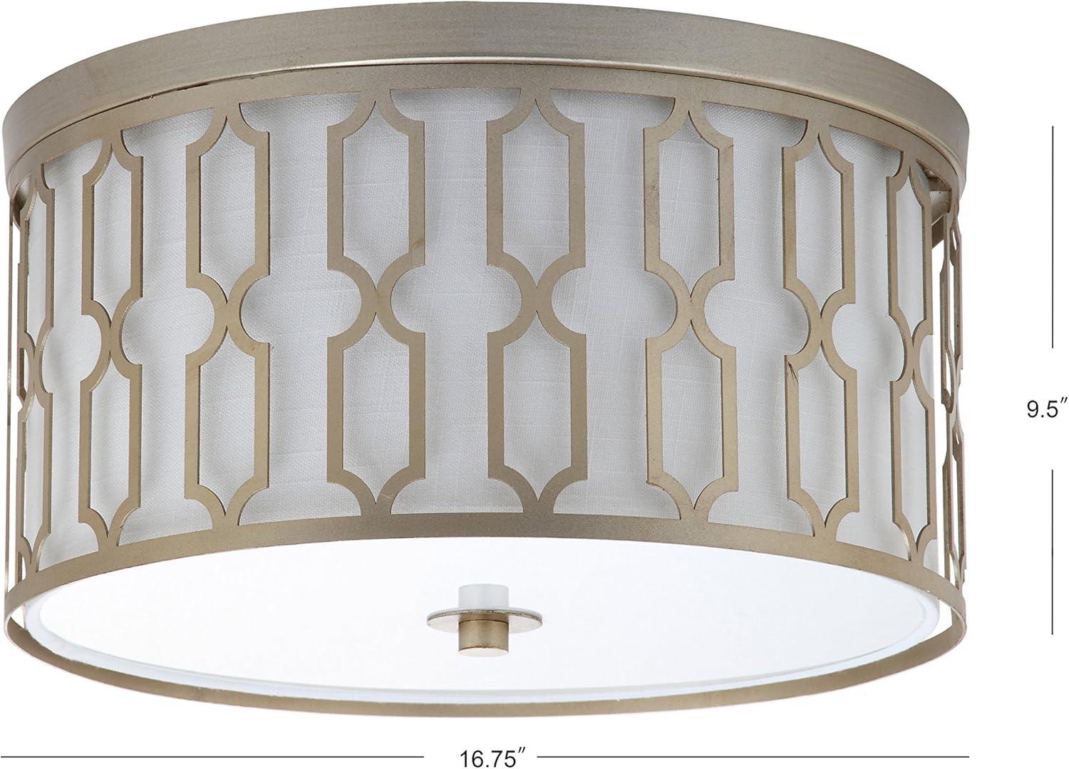 Link 3-Light 16.75" Metal LED Flush Mount, Soft Gold