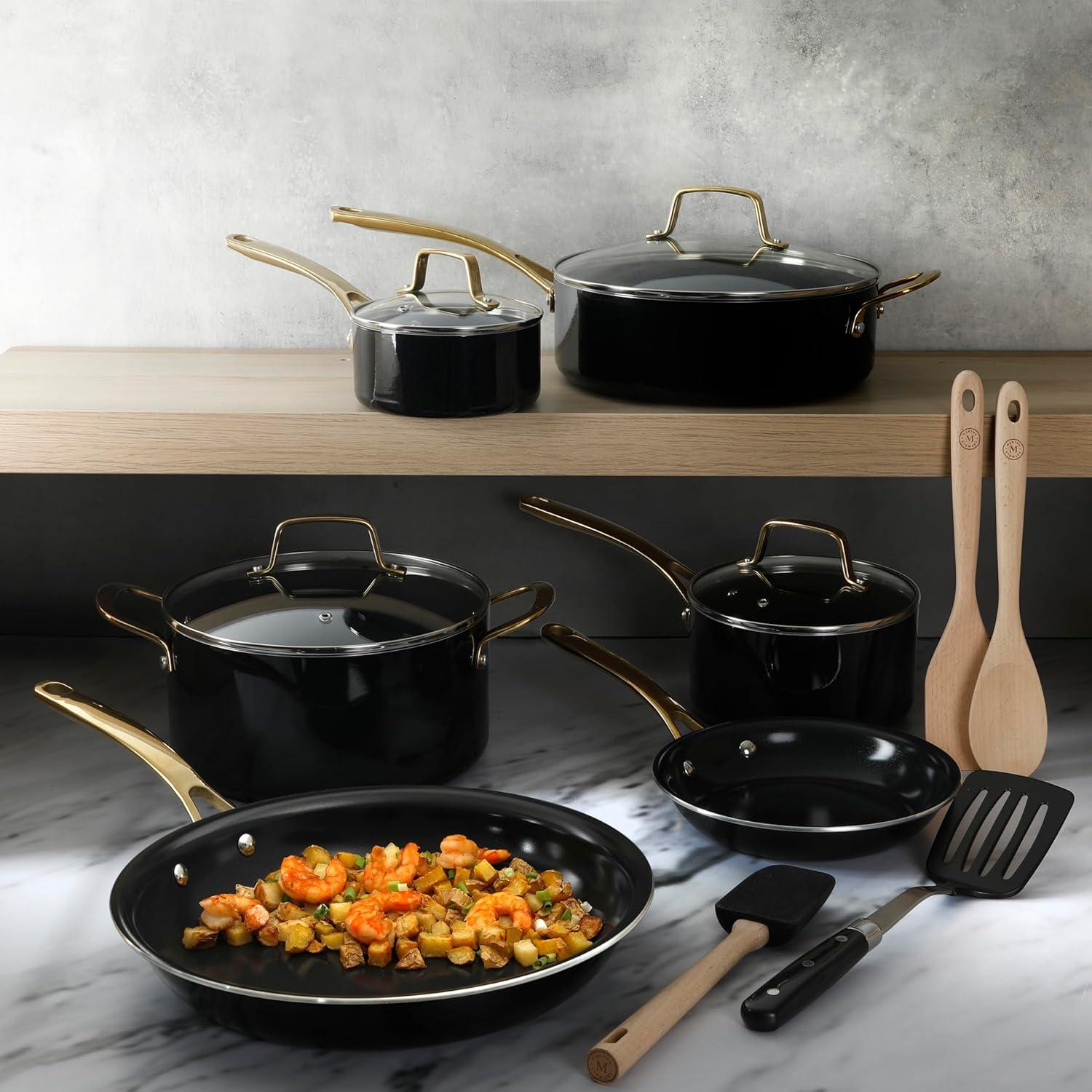 Martha Stewart 14 Piece Non-stick Cookware Combo Set