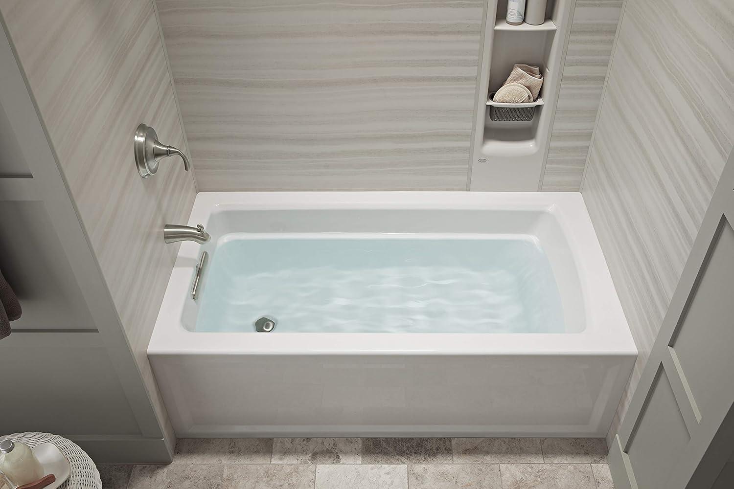 Archer® 60" x 32" Acrylic Alcove Soaking Bathtub with Comfort Depth