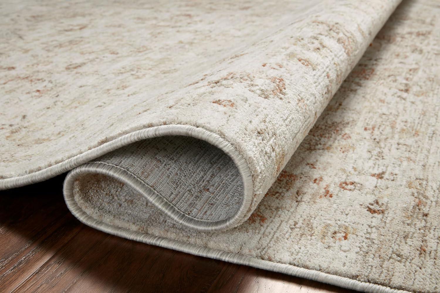 Beige and Spice Vintage-Inspired 11'-6" x 15'-6" Area Rug