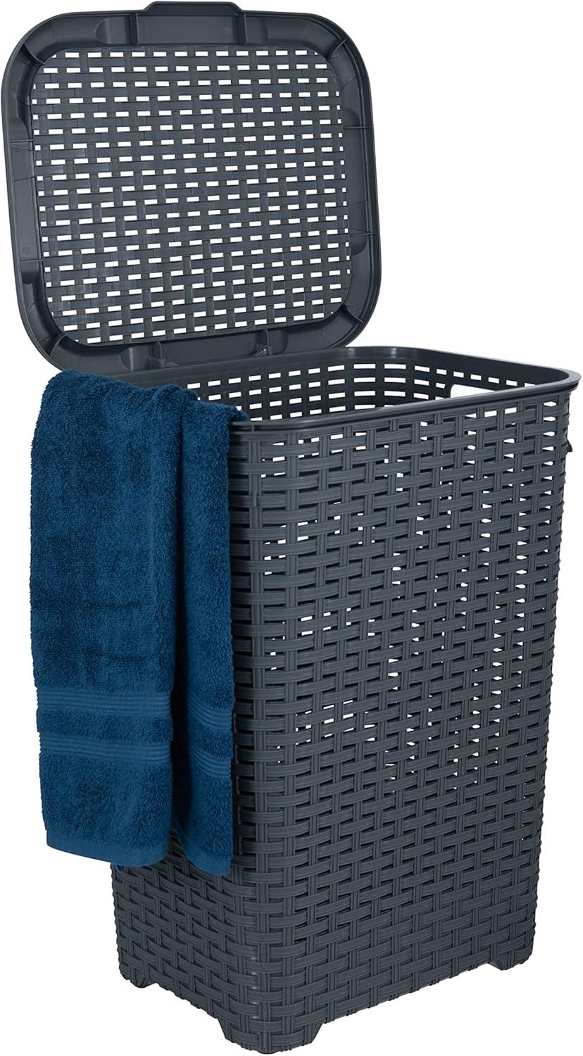 Rebrilliant Plastic Laundry Hamper with Handles