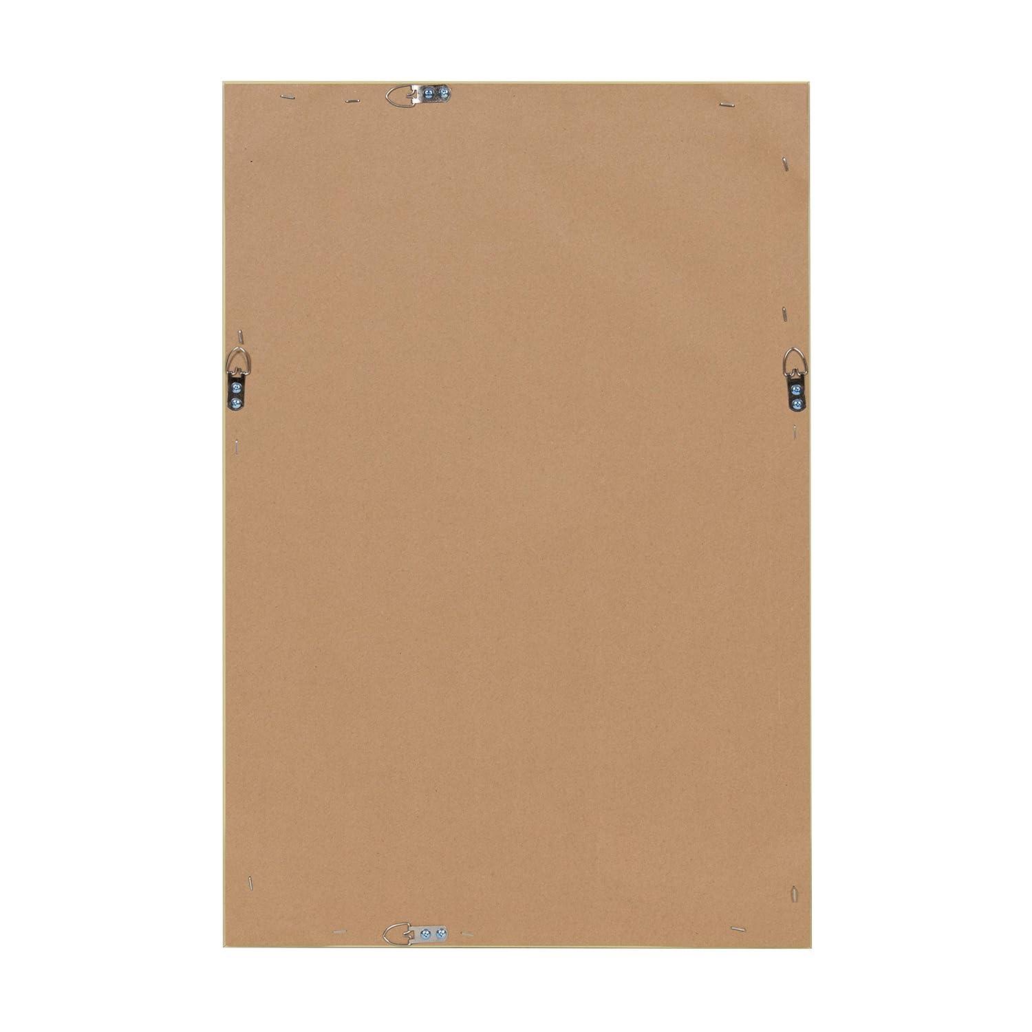 25.5" x 16.5" Calter Framed Magnetic Dry Erase Board Gold - Kate and Laurel: Wall Mounted, Includes Magnets & Marker