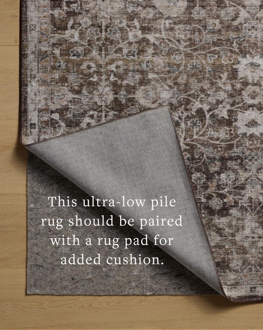 Amber Lewis x Loloi Machine Washable Josie Earth / Natural Area Rug