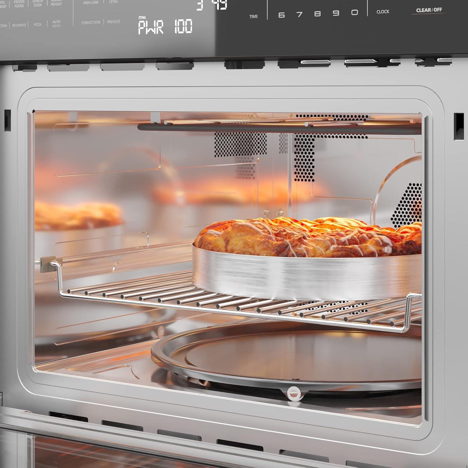 24 in. Stainless Steel Convection Oven with Microwave KM-CWO24-SS