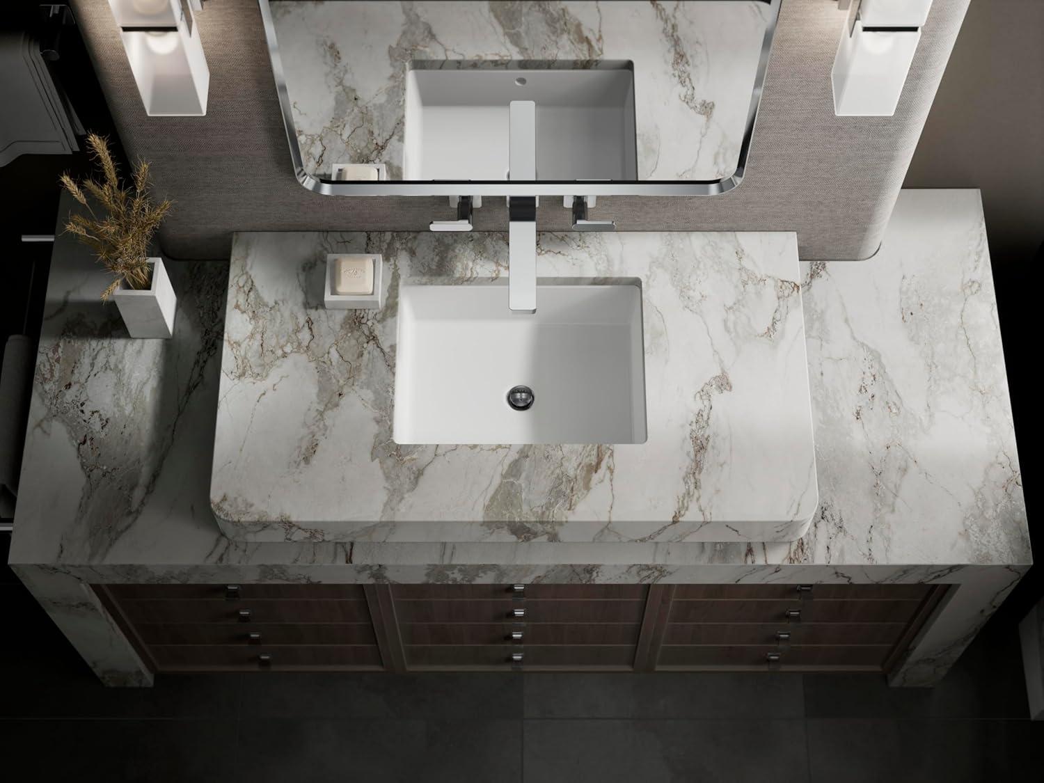 KOHLER Essential Rectangular Wall Mirror, Bathroom / Vanity Mirror with Frame