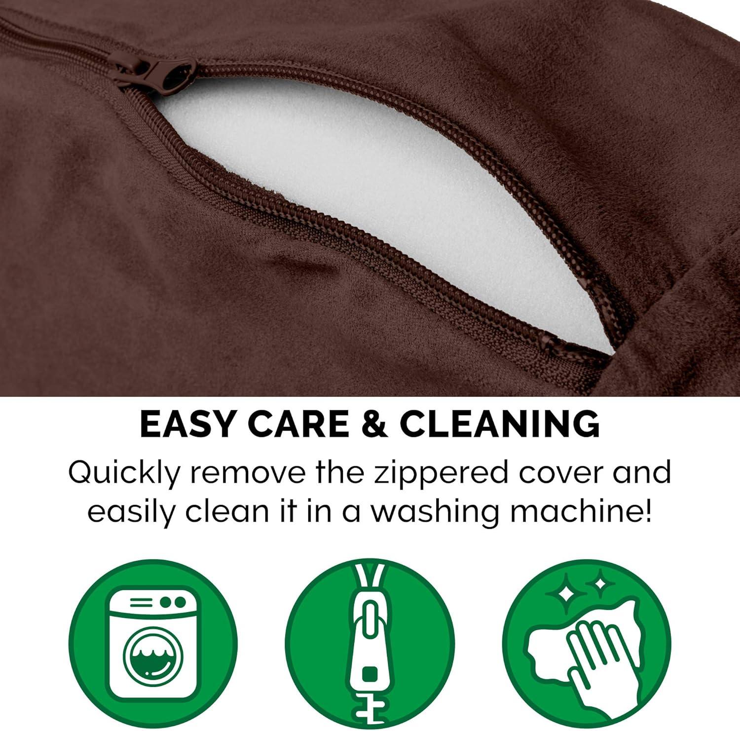FurHaven Faux Sheepskin Round Hooded Orthopedic Dog Bed