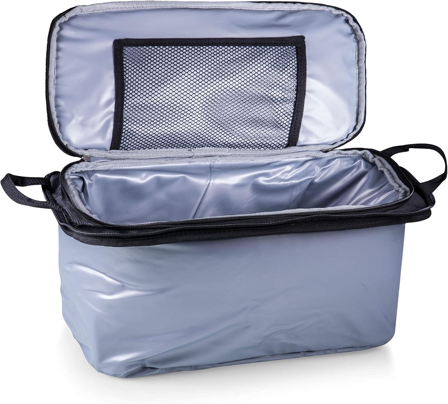 Arlmont & Co. Buccaneer Portable Charcoal Grill & Cooler Tote, Take Anywhere BBQ Grill with BBQ Accessories and Cooler Bag, Barbecues Grill for Outdoor Cooking