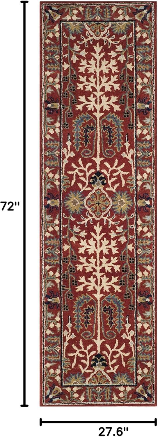 Antiquity AT64 Hand Tufted Area Rug - Red/Multi - 8'x10' - Safavieh.