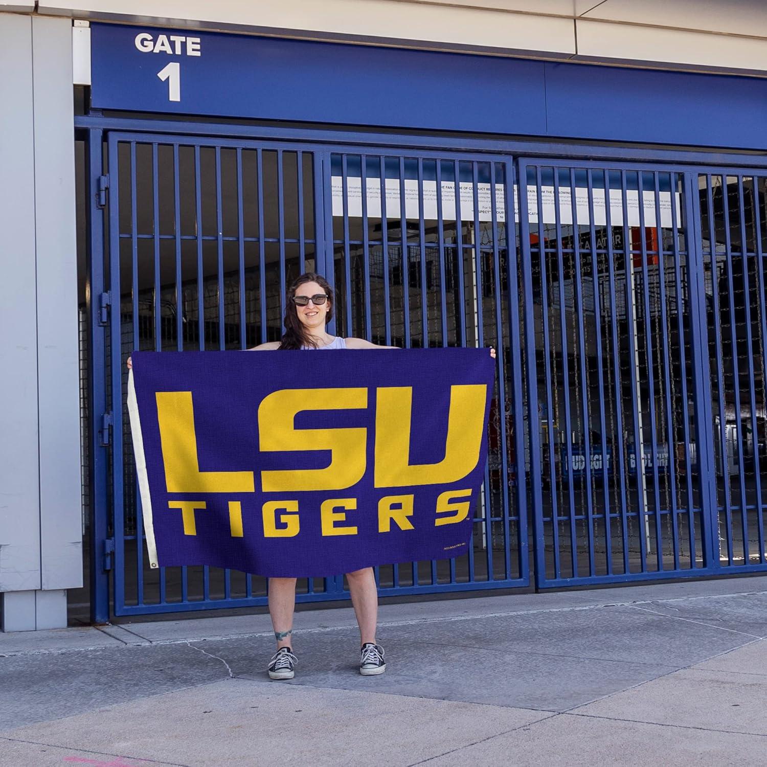 LSU Tigers 3' x 5' Purple Polyester Banner Flag