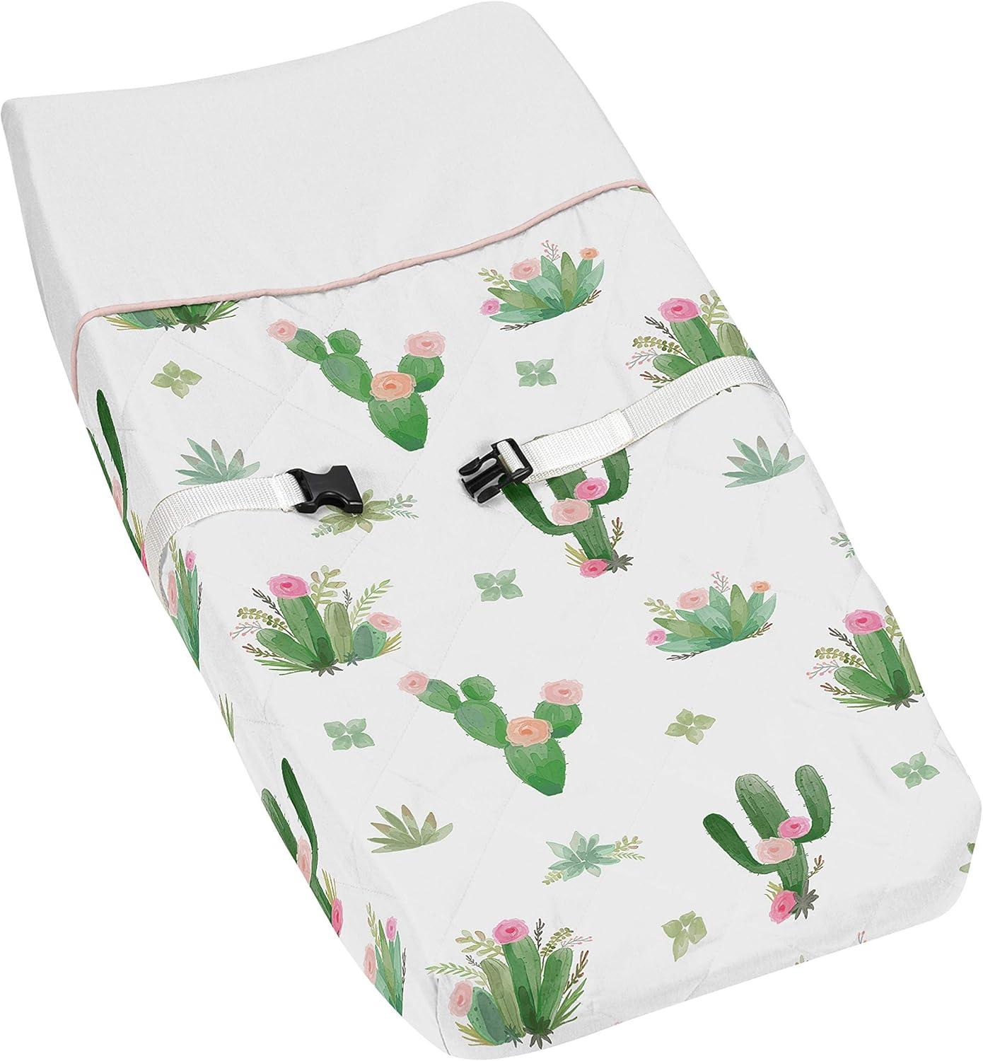 Sweet Jojo Designs Cactus Floral Changing Pad Cover