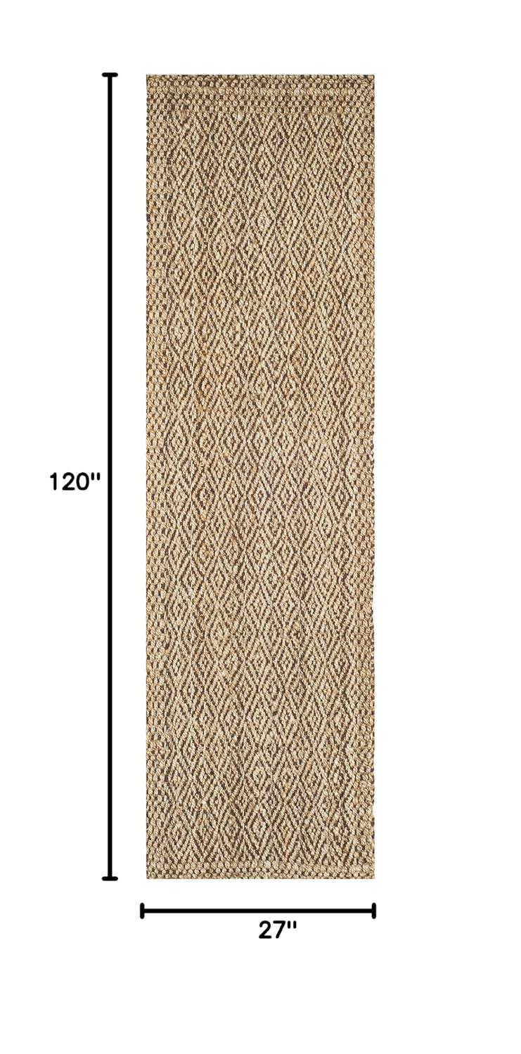 Natural Fiber NF183 Hand Woven Runner Rug - Natural/Brown - 2'3"x10' - Safavieh.
