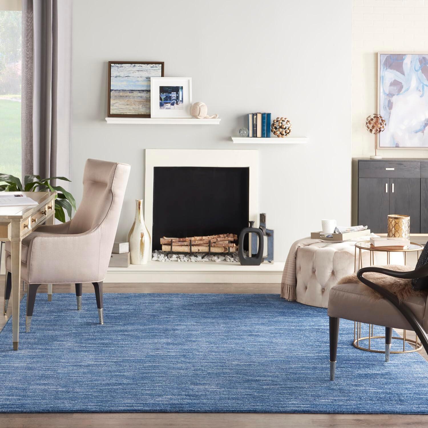 Nourison Nourison Essentials NRE01 Indoor/outdoor Area Rug - Navy Blue 8' x 10'