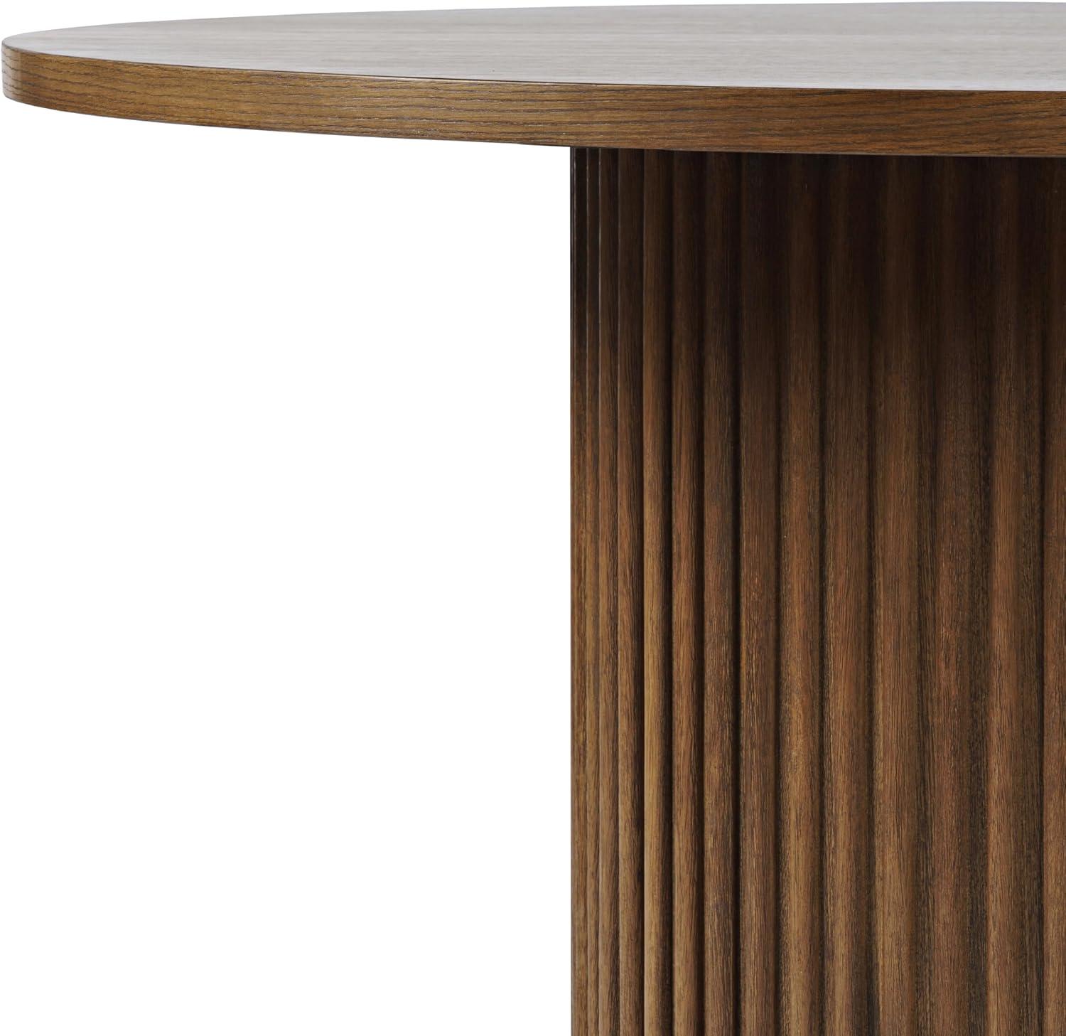 Auden 60" Chestnut Fluted Pedestal Base Dining Table