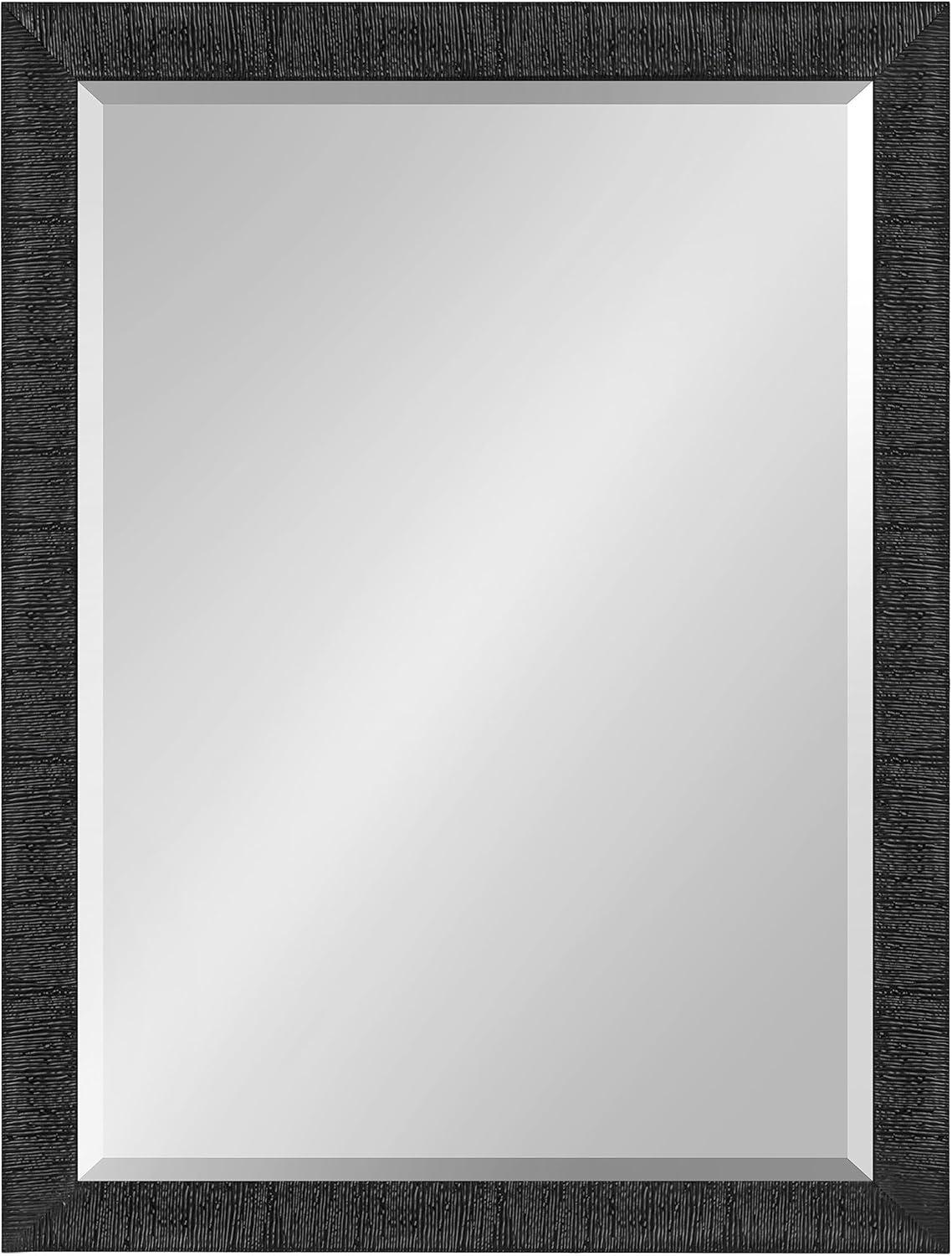 18"x24" Reyna Rectangle Wall Mirror Black - Kate & Laurel All Things Decor: Modern Style, No Assembly Required, Includes Hardware
