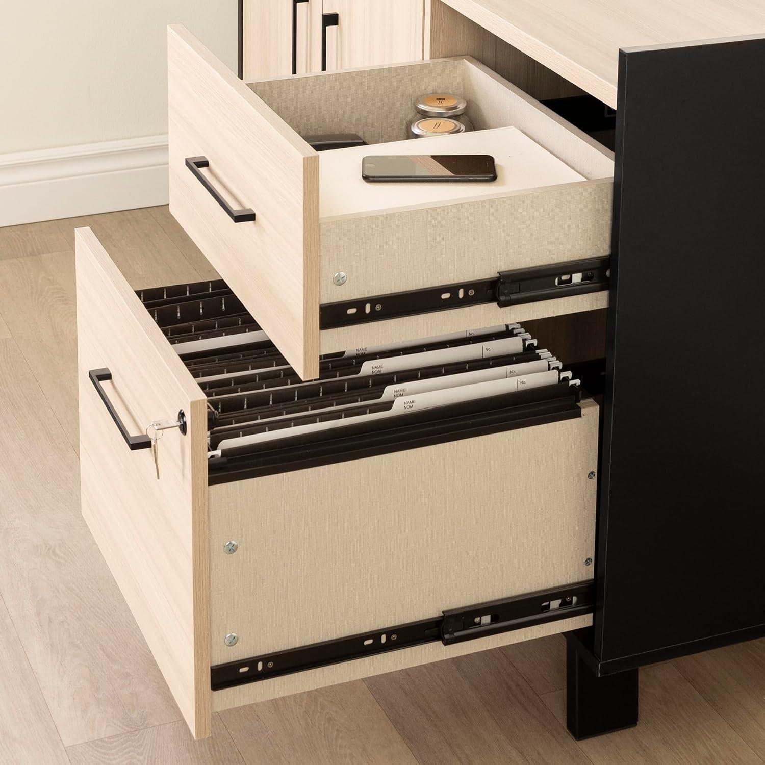 Mercury Row® Peake 47.5'' Wide 2 - Drawer Filing Credenza with Cable Management