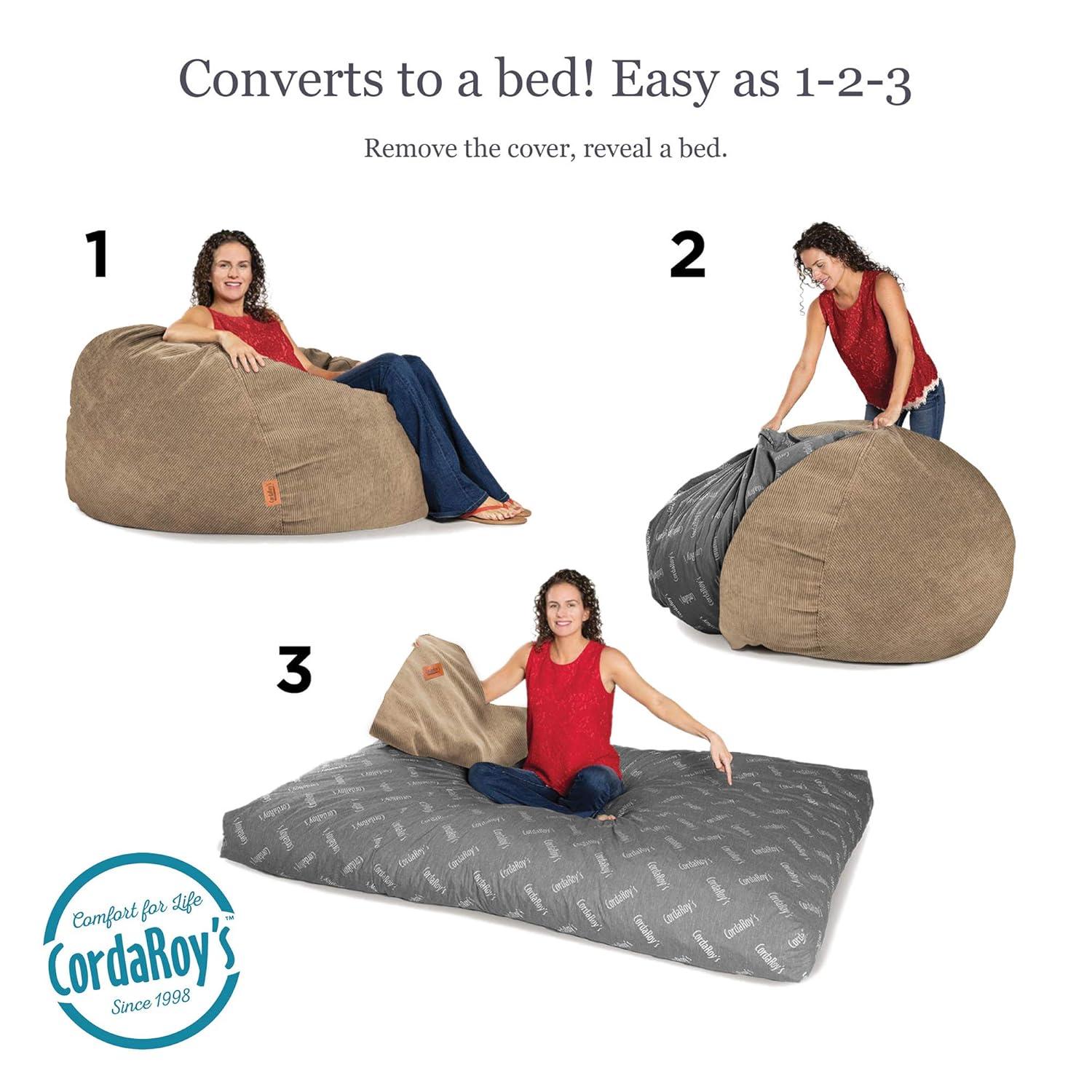 CordaRoy's CordaRoy's Corduroy Convertible Bean Bag Chair