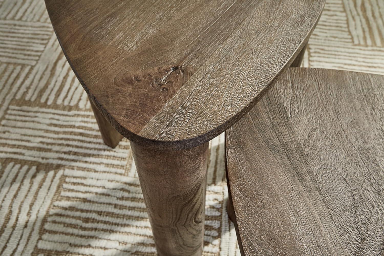 Signature Design by Ashley Reidport Accent Coffee Table (Set of 2), Grayish Brown