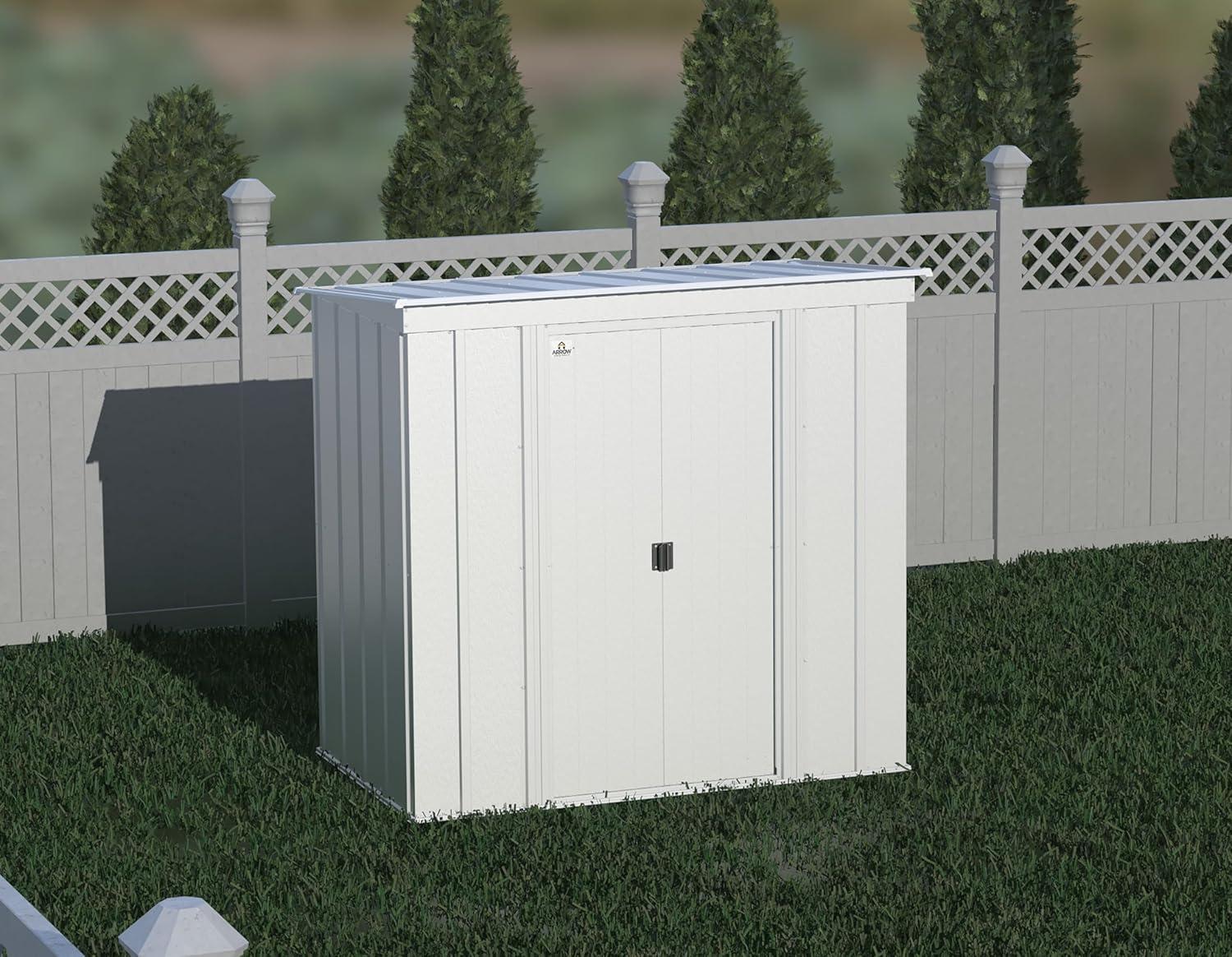 Arrow Arrow 6 ft. W x 4 ft. D Metal Tool Shed