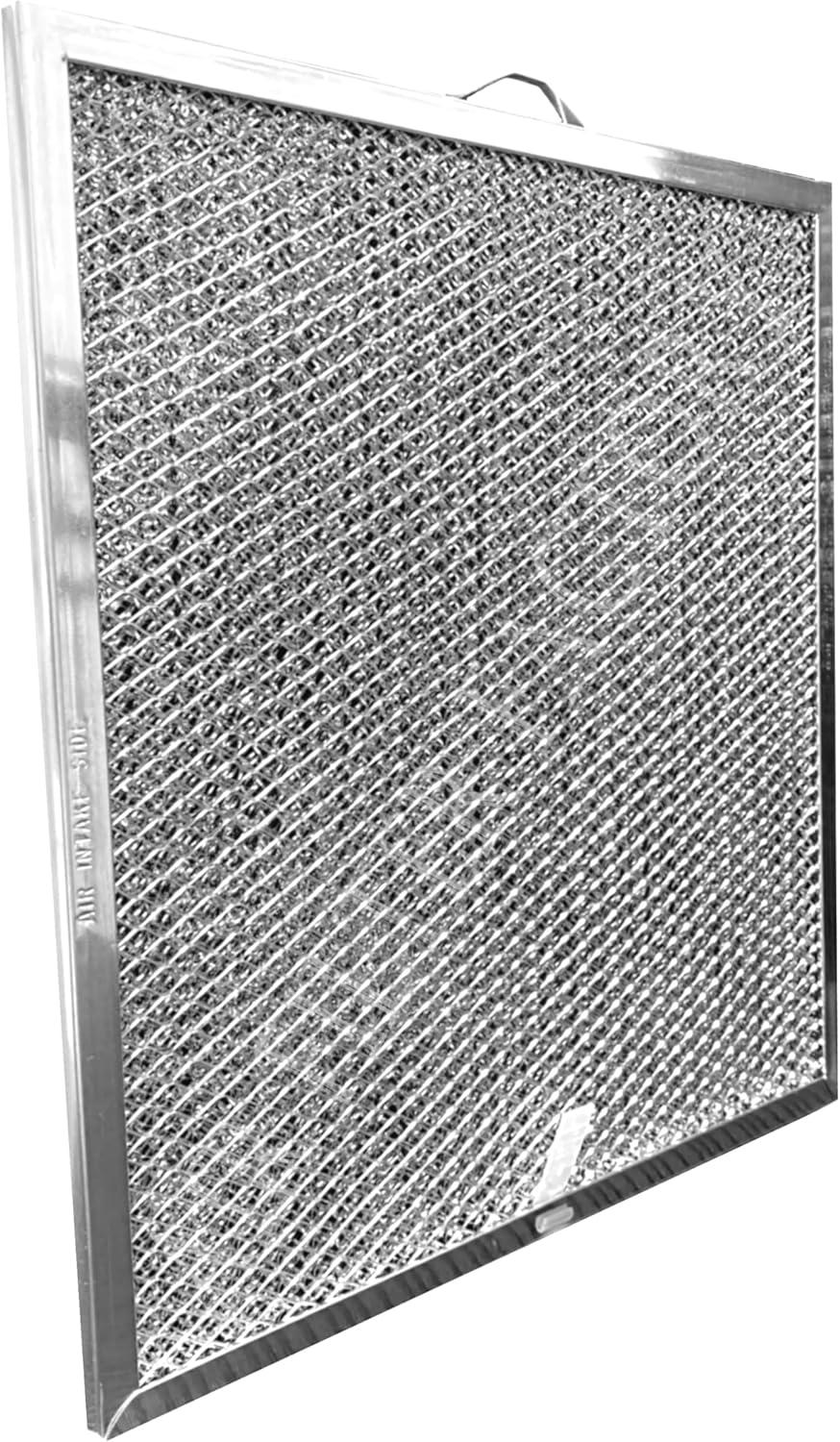 Air Filter Factory 2-Pack Aluminum Mesh Charcoal Combo for Broan Nutone QT2000, WA6500
