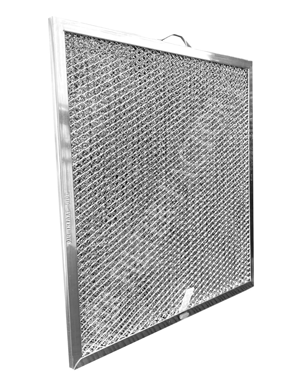Air Filter Factory 2-Pack Aluminum Mesh Charcoal Combo for Broan Nutone QT2000, WA6500