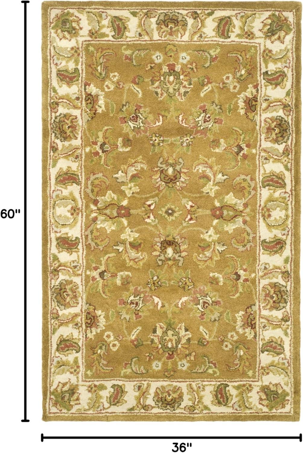 Heritage HG816 Hand Tufted Area Rug - Mocha/Ivory - 3'x5' - Safavieh.