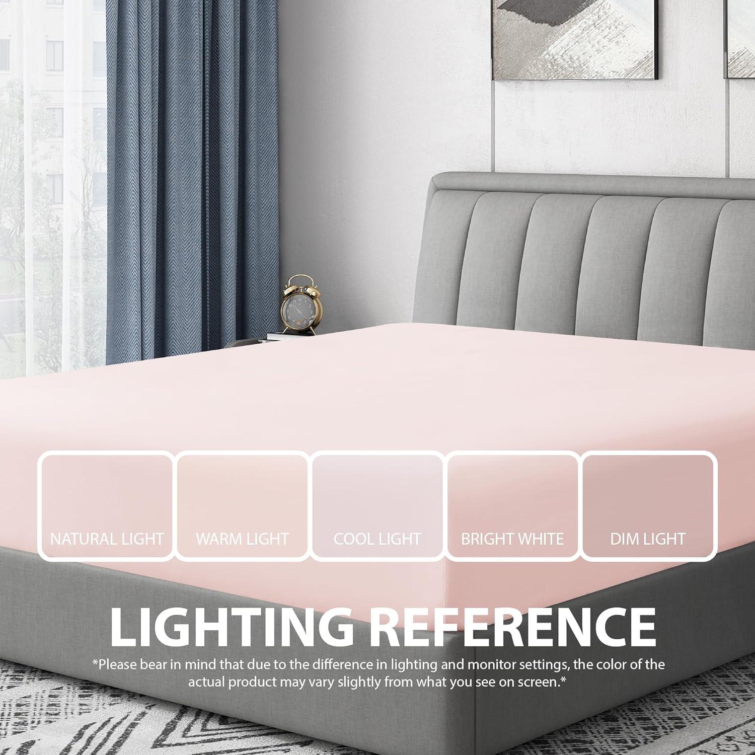 Swift Home 1800 Series 16 Inch Deep Microfiber Fitted Sheet