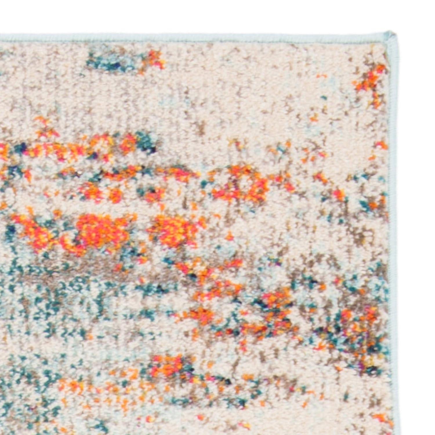 SAFAVIEH Madison Brooke Vintage Abstract Area Rug, Cream/Orange, 6' x 9'