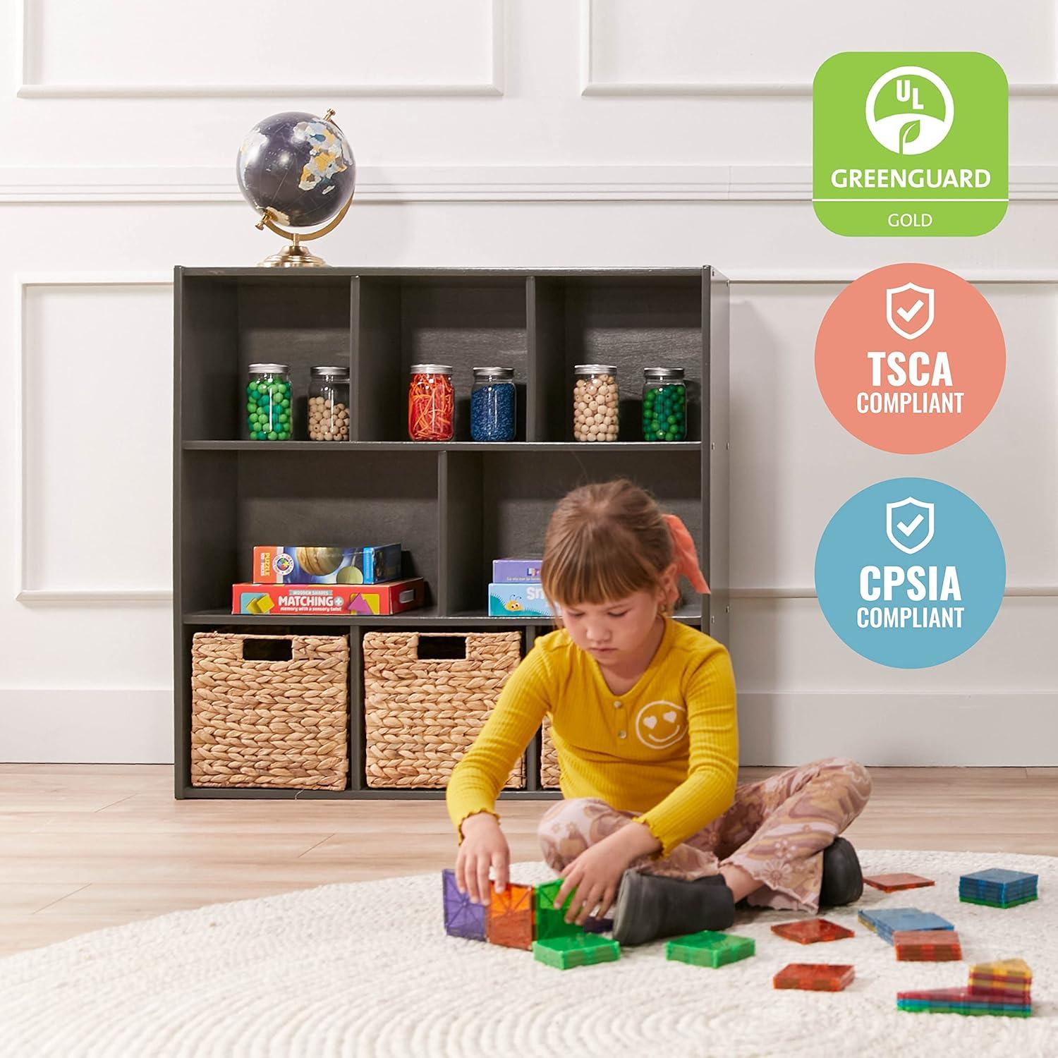 ECR4Kids ECR4Kids Streamline 8-Compartment Storage Cabinet, 36in, Classroom Furniture