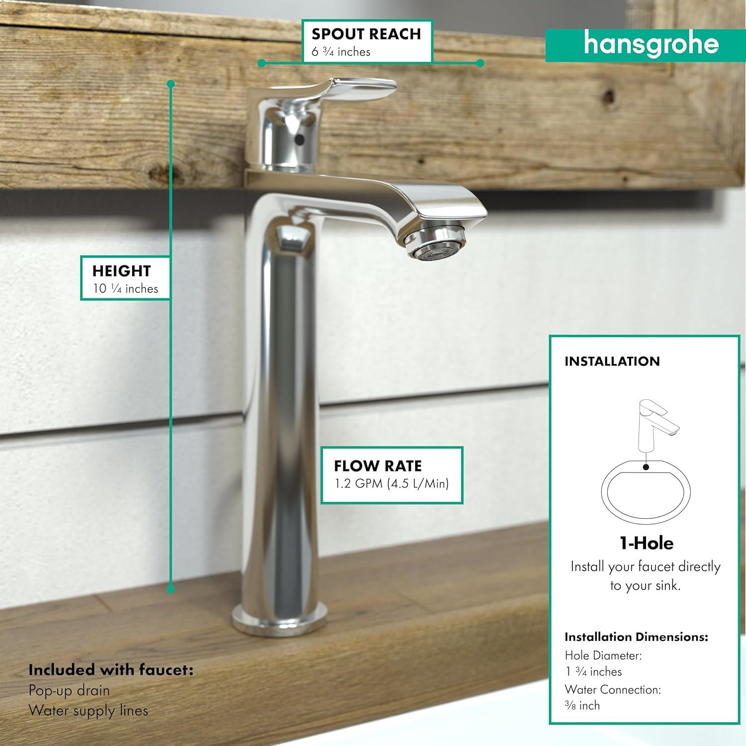 Metris E Vessel Sink Faucet