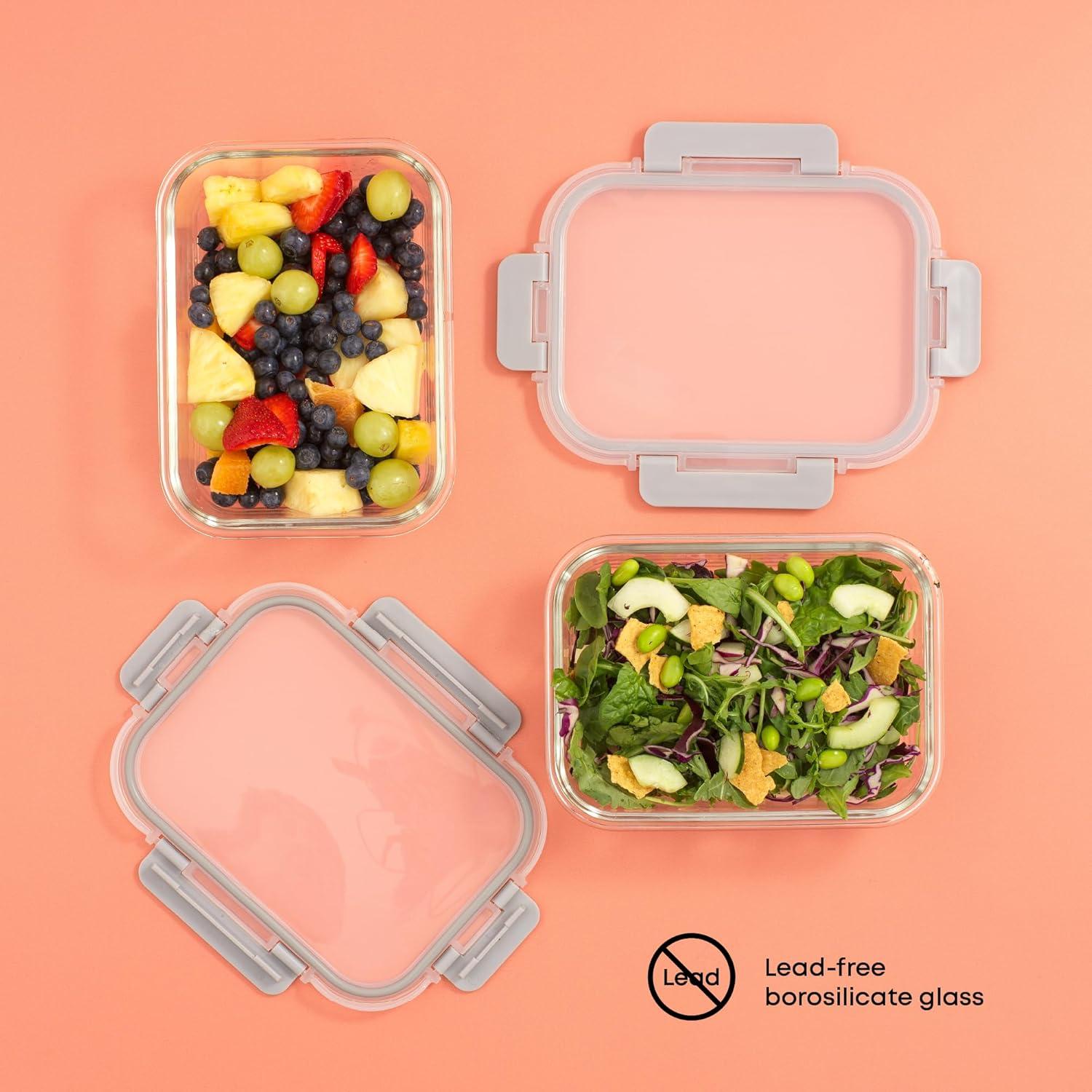 JoyJolt JoyJolt 10-Piece Glass Food Storage Container (Set of 5)