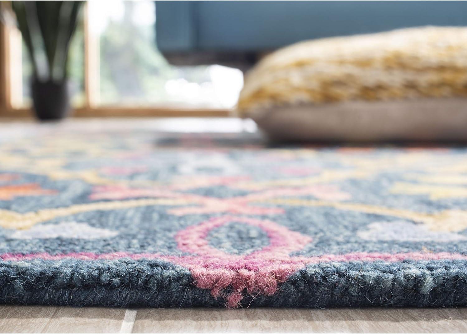 Suzani SZN310 Hand Hooked Indoor Area Rug  - Safavieh