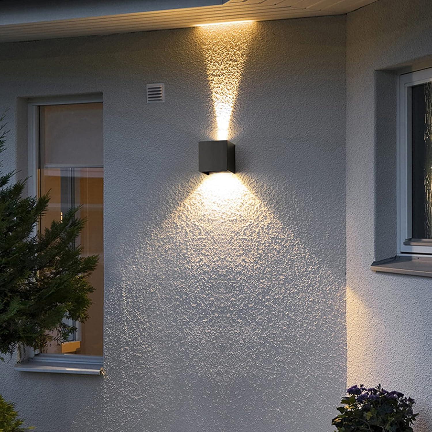 Outdoor Wall Sconce Up and Down Wall Light(2 Packs)