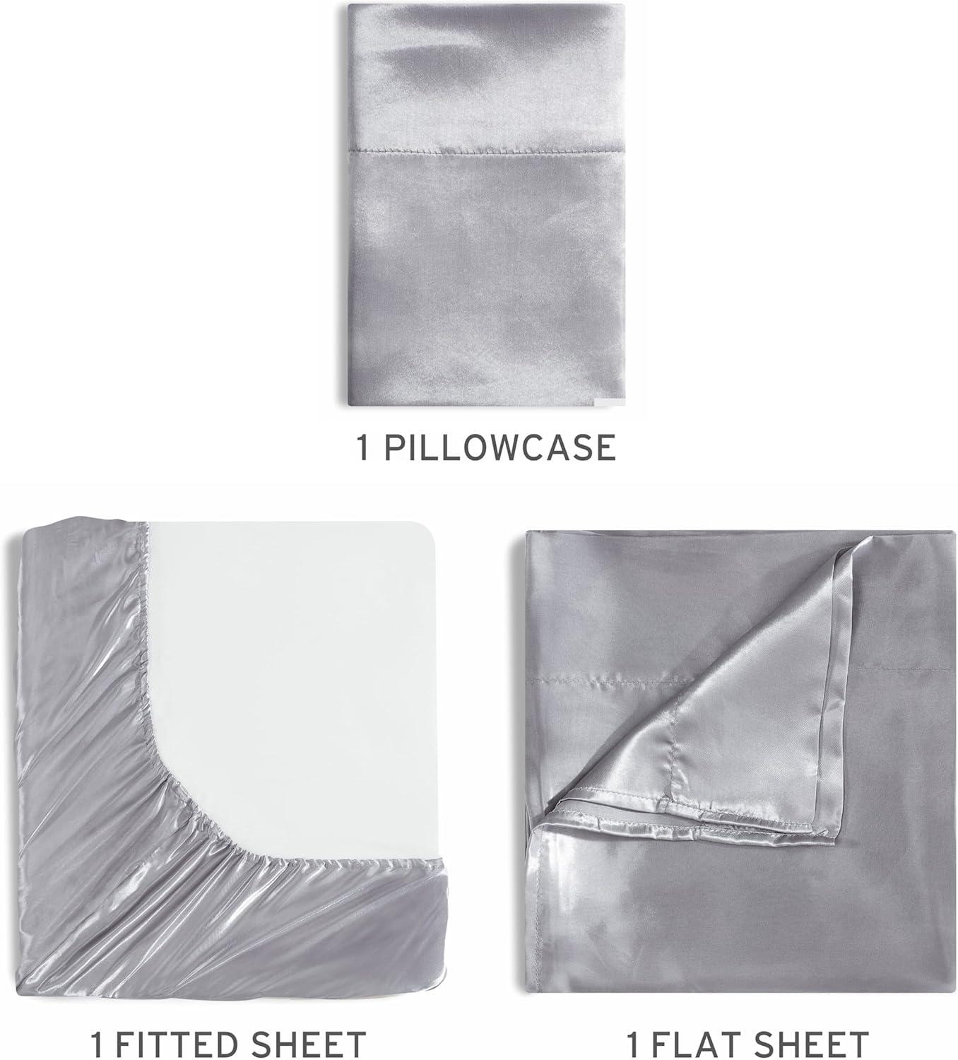 Bare Home Satin Sheet Set