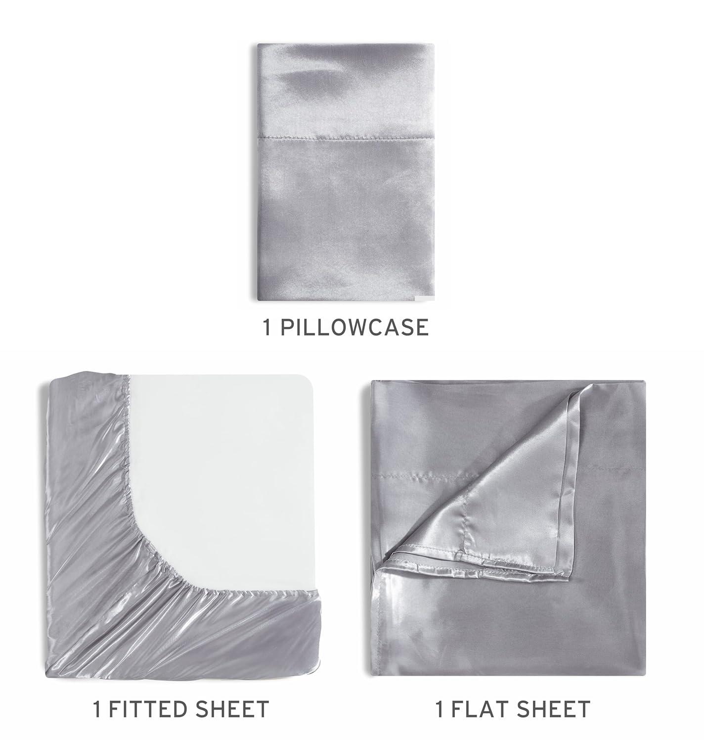 Bare Home Satin Sheet Set