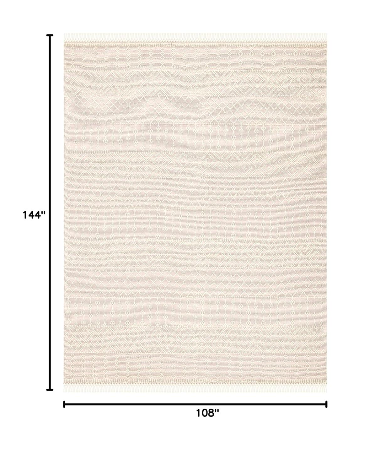 Natura NAT852 Hand Loomed Indoor Area Rug - Ivory/Pink - 9' Round - Safavieh