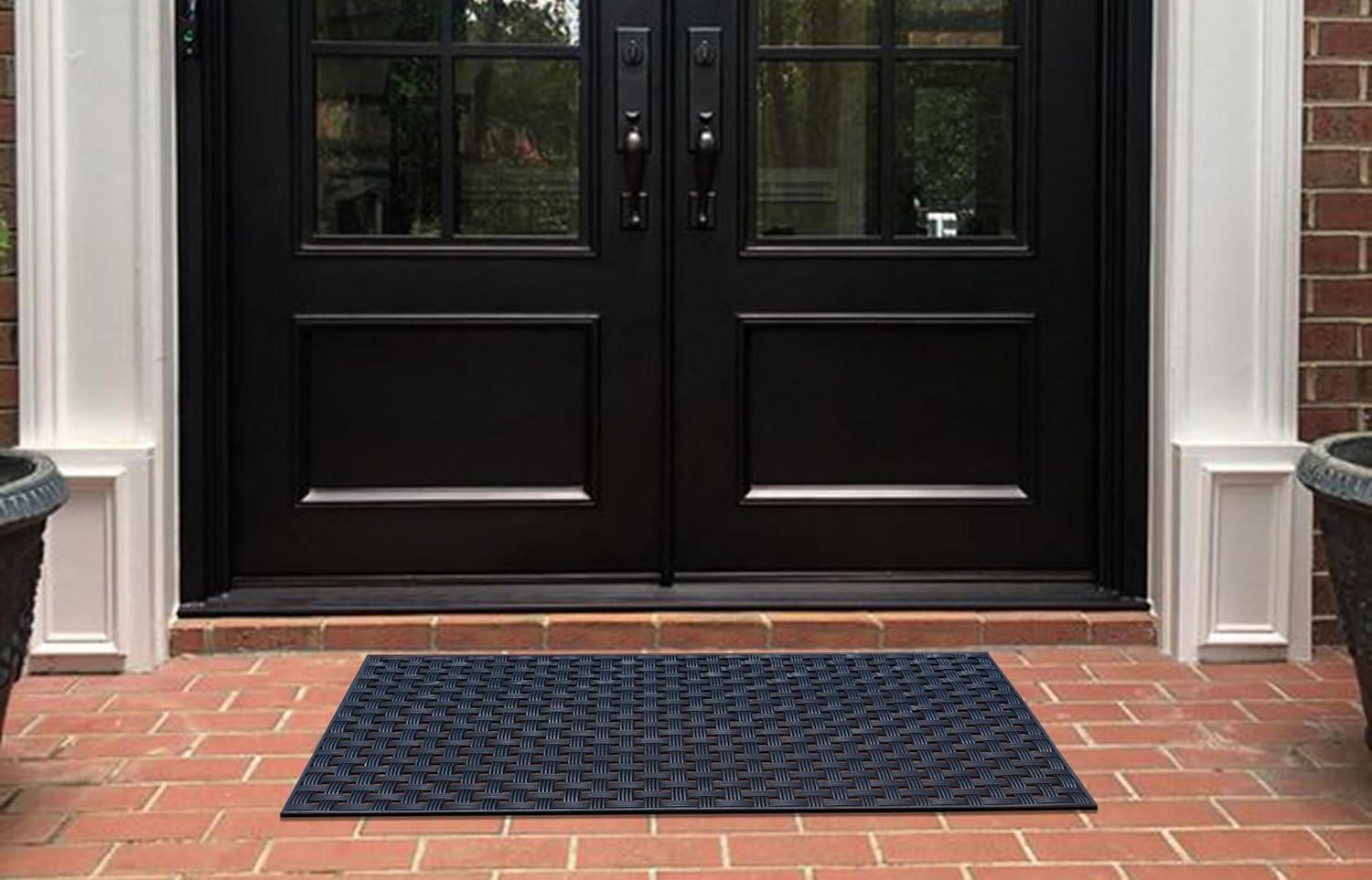 Non-Slip Geometric Outdoor Doormat