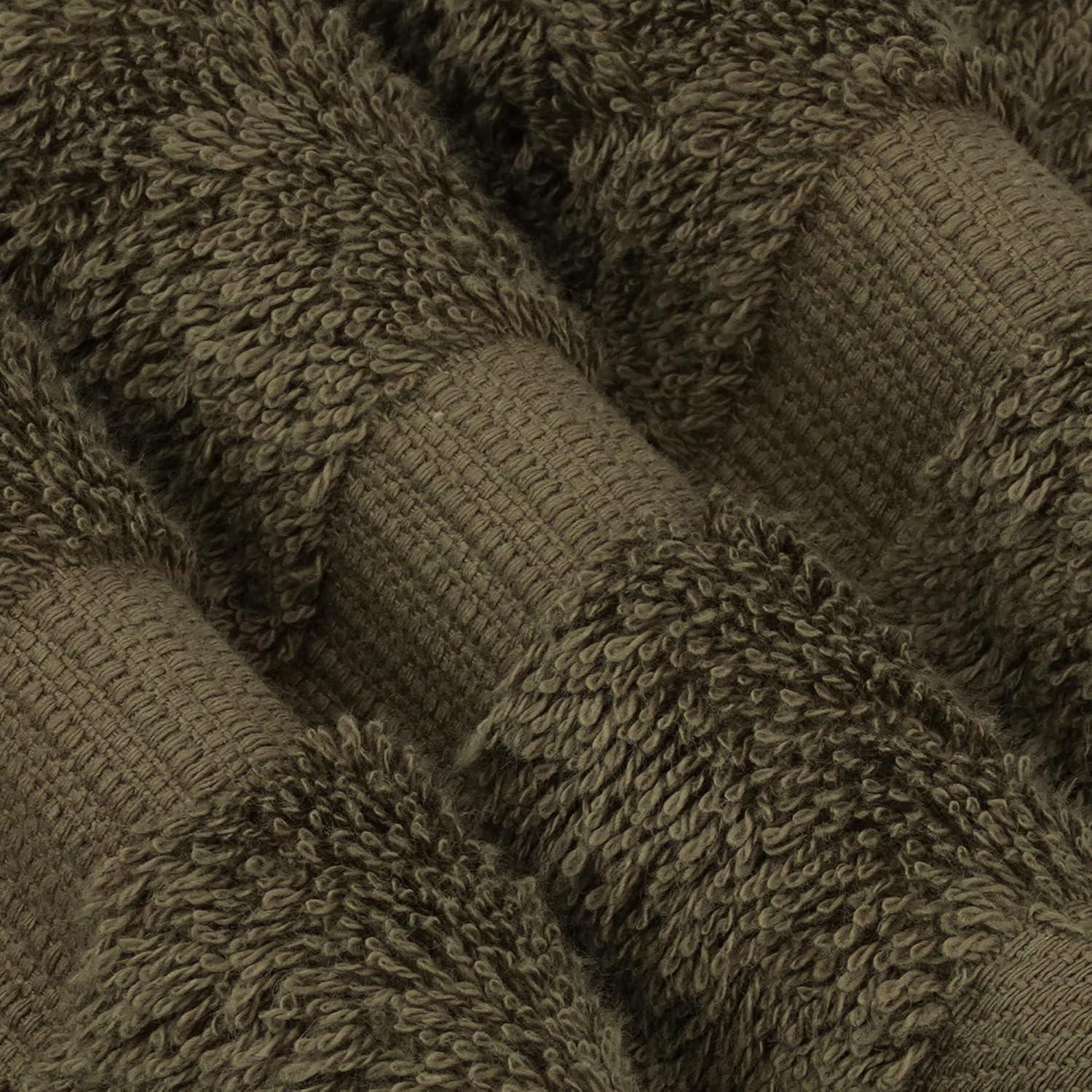 Chakir Turkish Linens 100% Cotton Premium Turkish Towels for Bathroom | 2 Bath Towels - 2 Hand Towels, 2 Washcloths (6-Piece Towel Set, Gray)